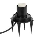Kanlux E27, IP65, gránit, gömb alakú, Ø585 mm kerti lámpatest - szikla alakú