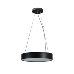   Kanlux mennyezeti függő lámpa, 2xE27 foglalattal, Ø375 mm, fekete, fa házas, JASMIN C
