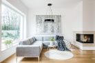Kanlux mennyezeti függő lámpa, 2xE27 foglalattal, Ø375 mm, fekete, fa házas, JASMIN C