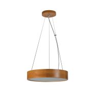   Kanlux mennyezeti függő lámpa, 2xE27 foglalattal, Ø375 mm, fa házas, JASMIN C