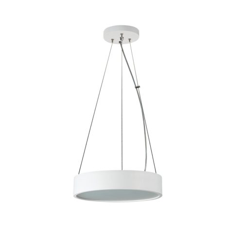 Kanlux mennyezeti függő lámpa, E27 foglalattal, Ø275 mm, matt fehér, fa házas, JASMIN C