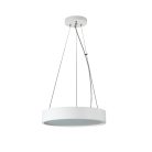 Kanlux mennyezeti függő lámpa, 2xE27 foglalattal, Ø375 mm, matt fehér, fa házas, JASMIN C