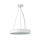 Kanlux mennyezeti függő lámpa, 3xE27 foglalattal, Ø475 mm, matt fehér, fa házas, JASMIN C