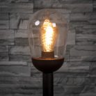 Kanlux kerti lámpatest E27 foglalattal, 885 mm, IP44, grafit színű, alumínium házas, LIEGO