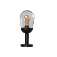   Kanlux kerti lámpatest E27 foglalattal, Ø150 mm, IP44, fekete, alumínium házas, LIEGO - mennyezeti, oldalfalra szerelhető