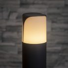 Kanlux kerti lámpatest E27 foglalattal, 180 mm, IP44, szögletes, antracit, alumínium házas, PRESO