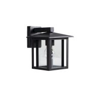   Kanlux kerti lámpatest E27 foglalattal, 230 mm, IP44, szögletes, fekete színű, rozsdamentes acél házas, SELTO