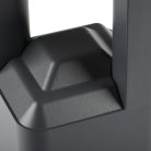 Kanlux kerti lámpatest GX53 foglalattal, 500 mm, IP44, szögletes, grafit, alumínium házas, PEVO