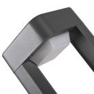 Kanlux kerti lámpatest GX53 foglalattal, 250 mm, IP44, szögletes, antracit, alumínium házas, PEVO