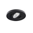 Kanlux 30°-os szögben állítható, Ø98 mm, GU10, IP20, fekete, alumínium házas, kerek spot lámpa keret, TINY BORD