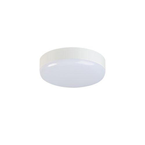Kanlux 10W, 1200 lm, 4000K, IP65, Ø200 mm, kerek, fehér, műanyag házas természetes fehér LED mennyezeti lámpatest, IPER LED - mozgásérzékelővel
