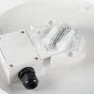 Kanlux 19W, 2280 lm, 4000K, IP65, RA80, 200x200 mm, szögletes, fehér, műanyag házas természetes fehér LED mennyezeti lámpatest, IPER LED