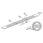 Kanlux 10W/m, 12V, 3000K 5m, COB LED IP65, 860 lm/m meleg fehér, kültéri folyamatos LED szalag, öntapadós