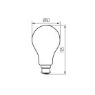 Kanlux XLED 7W, 806 lm, 2700K, 320° dimmelhető, B22, A60, meleg fehér LED fényforrás - hagyományos izzó alakú, széles fényeloszlás