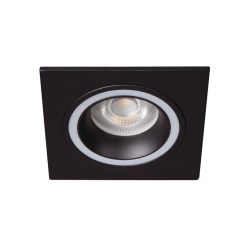   Kanlux 92x92 mm, GU10, IP20, fekete színű, alumínium házas, szögletes spot lámpa keret, FELINE DSL