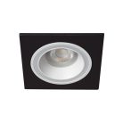 Kanlux 92x92 mm, GU10, IP20, fehér, fekete színű, alumínium házas, szögletes spot lámpa keret, FELINE DSL