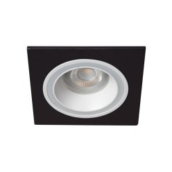   Kanlux 92x92 mm, GU10, IP20, fehér, fekete színű, alumínium házas, szögletes spot lámpa keret, FELINE DSL