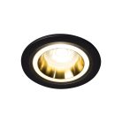 Kanlux Ø90 mm, GU10, IP20, arany, fekete színű, alumínium házas, kerek spot lámpa keret, FELINE DSO