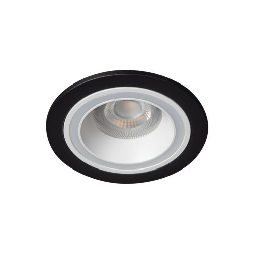 Kanlux Ø90 mm, GU10, IP20, fehér, fekete színű, alumínium házas, kerek spot lámpa keret, FELINE DSO