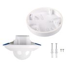 Kanlux, 220-240 AC, 2000VA, Ø111 mm, IP44/20, műanyag, fehér, 3xPIR mozgásérzékelő SENTO-O-WT-W – H360 érzékelési szög, mennyezeti süllyesztett