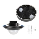 Kanlux, 220-240 AC, 2000VA, Ø111 mm, IP44/20, műanyag, fekete, 3xPIR mozgásérzékelő SENTO-O-WT-B – H360 érzékelési szög, mennyezeti süllyesztett