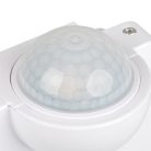 Kanlux, 220-240 AC, 1200VA, 110×58×76 mm, IP54, műanyag, fehér, PIR mozgásérzékelő SENSQUARE-W – H360 érzékelési szög, oldalfali