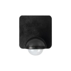   Kanlux, 220-240 AC, 1200VA, 110×58×76 mm, IP54, műanyag, fekete, PIR mozgásérzékelő SENSQUARE-B – H360, oldalfali