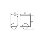 Kanlux, 220-240 AC, 1200VA, 110×58×76 mm, IP54, műanyag, fekete, PIR mozgásérzékelő SENSQUARE-B – H360, oldalfali