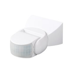  Kanlux, 220-240 AC, 1200VA, 52×80×120 mm, IP65, műanyag, fehér, PIR mozgásérzékelő ALER N-W – 120° érzékelési szög, oldalfali