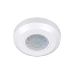   PIR mozgásérzékelő ZONA MINI, beltéri, 10s-15min időzíthető, 360° érzékelő működési szög, IP20, 8m érzékelési tartomány, fehér