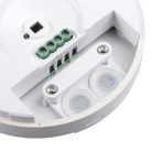 PIR mozgásérzékelő ZONA MINI, kültéri, 10s-30min időzíthető, 360° érzékelő működési szög, IP65/20, 8m érzékelési tartomány, fehér