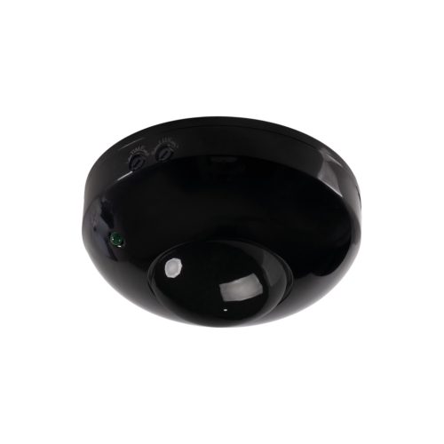 Kanlux, 220-240 AC, 1200VA, 55×Ø115 mm, IP20, műanyag, fekete, PIR mozgásérzékelő ZONA JQ-37-B/B – H360/V120, mennyezeti