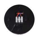 Kanlux, 220-240 AC, 1200VA, 55×Ø115 mm, IP20, műanyag, fekete, PIR mozgásérzékelő ZONA JQ-37-B/B – H360/V120, mennyezeti
