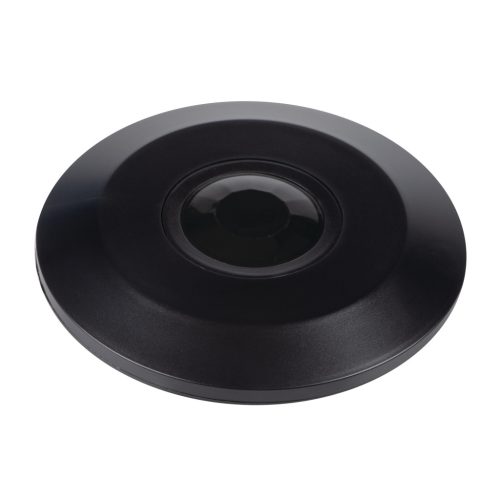 Kanlux, 220-240 AC, 2000VA, 27×Ø115 mm, IP20, műanyag, fekete, PIR mozgásérzékelő ZONA FLAT-B/B – H360/V120, mennyezeti