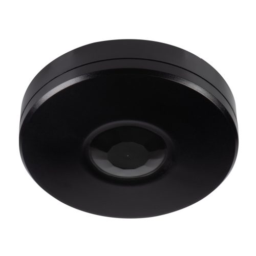 Kanlux, 220-240 AC, 2000VA, 27×Ø110 mm, IP65/20, műanyag, fekete, PIR mozgásérzékelő ZONA MINI WT-B/B – mennyezeti