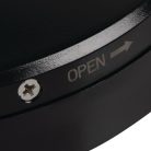 Kanlux, 220-240 AC, 2000VA, 27×Ø110 mm, IP65/20, műanyag, fekete, PIR mozgásérzékelő ZONA MINI WT-B/B – mennyezeti