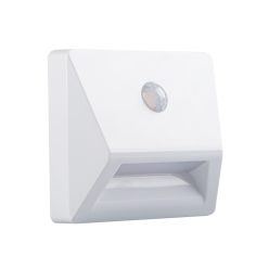   Kanlux 0,3W, 10 lm, 3x1,5V, 4000K, 73x28 mm természetes fehér süllyeszthető szögletes műanyag lépcsővilágító - 25 000 h élettartam