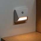 Kanlux 0,3W, 10 lm, 3x1,5V, 4000K, 73x28 mm természetes fehér süllyeszthető szögletes műanyag lépcsővilágító - 25 000 h élettartam