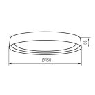 Kanlux 17,8W, 1450 lm, 4000K, Ø430 mm, fehér színű, fém házas, természetes fehér mennyezeti spot LED lámpa, NIFU LED