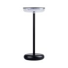 Kanlux 3,7V, 1,7W, 140 lm, 3000K, 260 mm, IP44, fekete, műanyag-fém házas, meleg fehér kültéri asztali LED lámpa, FLUXY LED - dimmelhető, USB-C porttal