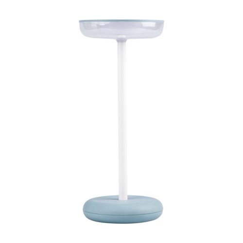 Kanlux 3,7V, 1,7W, 140 lm, 3000K, 260 mm, IP44, kék, műanyag-fém házas, meleg fehér kültéri asztali LED lámpa, FLUXY LED - dimmelhető, USB-C porttal