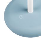 Kanlux 3,7V, 1,7W, 140 lm, 3000K, 260 mm, IP44, kék, műanyag-fém házas, meleg fehér kültéri asztali LED lámpa, FLUXY LED - dimmelhető, USB-C porttal