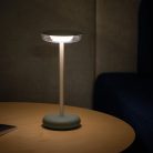 Kanlux 3,7V, 1,7W, 140 lm, 3000K, 260 mm, IP44, kék, műanyag-fém házas, meleg fehér kültéri asztali LED lámpa, FLUXY LED - dimmelhető, USB-C porttal