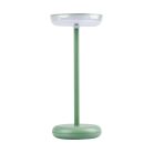 Kanlux 3,7V, 1,7W, 140 lm, 3000K, 260 mm, IP44, zöld, műanyag-fém házas, meleg fehér kültéri asztali LED lámpa, FLUXY LED - dimmelhető, USB-C porttal