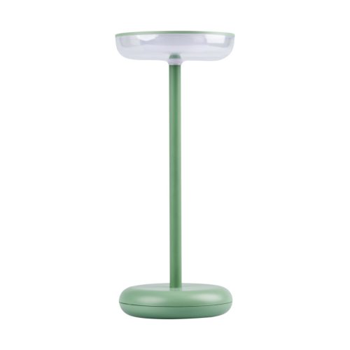 Kanlux 3,7V, 1,7W, 140 lm, 3000K, 260 mm, IP44, zöld, műanyag-fém házas, meleg fehér kültéri asztali LED lámpa, FLUXY LED - dimmelhető, USB-C porttal