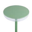 Kanlux 3,7V, 1,7W, 140 lm, 3000K, 260 mm, IP44, zöld, műanyag-fém házas, meleg fehér kültéri asztali LED lámpa, FLUXY LED - dimmelhető, USB-C porttal