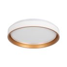 Kanlux 17,5W, 945 lm, 4000K, Ø380 mm, fehér/arany színű, fém házas, természetes fehér mennyezeti spot LED lámpa, SOLN LED