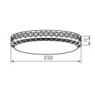 Kanlux 17,5W, 1480 lm, 4000K, Ø380 mm, fehér színű, fém házas, természetes fehér mennyezeti spot LED lámpa, LUMKO LED