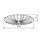 Kanlux 17,5W, 1580 lm, 4000K, Ø380 mm, fehér színű, fém házas, természetes fehér mennyezeti spot LED lámpa, BONSA LED