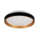 Kanlux 17,5W, 945 lm, 4000K, Ø380 mm, fekete/arany színű, fém házas, természetes fehér mennyezeti spot LED lámpa, SOLN LED